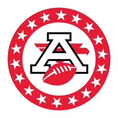 AFL organization logo: a letter A over a football, ringed by stars